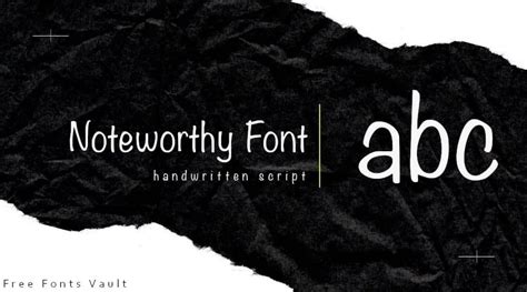 Noteworthy Font Free Fonts Vault