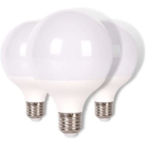 JANDEI 3 x Ampoule LED Globe Filetage G95 E27 15W équivalent à