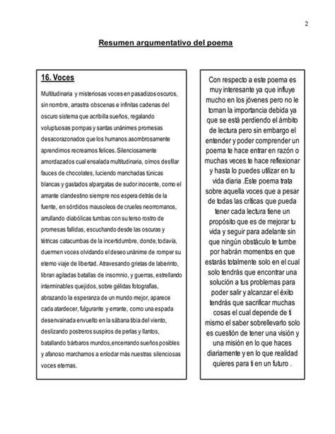 Analisis De Un Poema De David Auris Villegas Pdf Descarga Gratuita