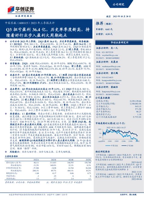 2023年三季报点评：q3扭亏盈利364亿，历史单季度新高，持续看好行业步入盈利大周期起点