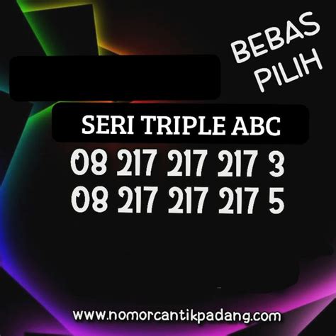 Jual Nomor Cantik Simpati Triple Angka Besar Hoki Bukan Kwarted