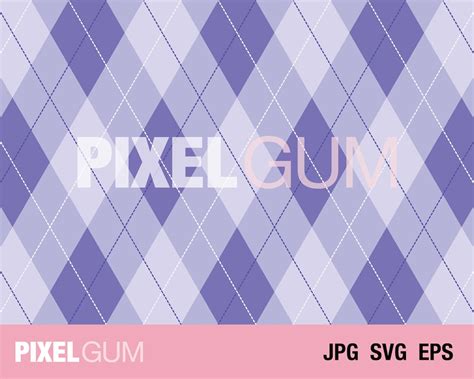 Seamless Light Purple Lavender Lilac Argyle Plaid Pattern Digital Paper