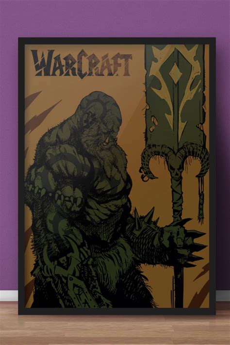 Warcraft Video Game Poster Movie Posters Minimalist Minimalist Prints