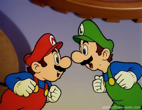 Resolving Disagreements: Mario and Luigi | Stable Diffusion Online