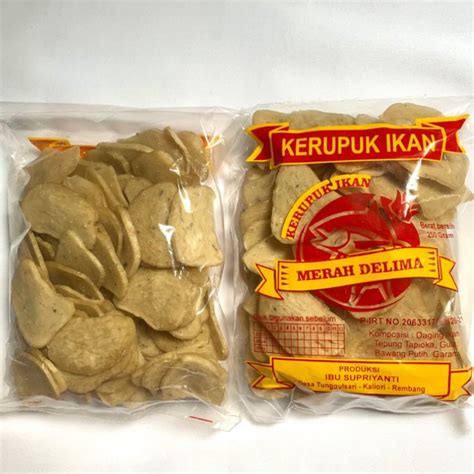 Jual Kerupuk Krupuk Ikan Mentah Mini Tinggal Goreng Kemasan Gram