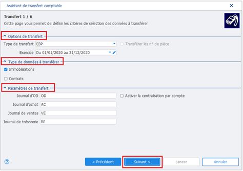 Effectuer Un Transfert Comptable Dans Ebp Immobilisations Centre D