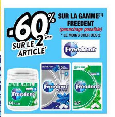 Promo La Gamme Freedent Chez Migros France Icatalogue Fr