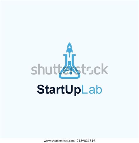 Rocket Lab Logo Design Vector Illustration Stock Vector Royalty Free