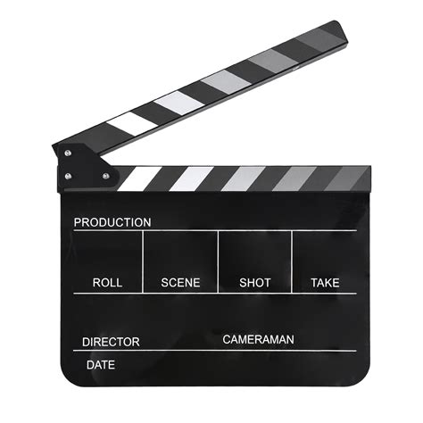 Acrylic Clapperboard Film Clapboard Movie Director S Slate Cut Action