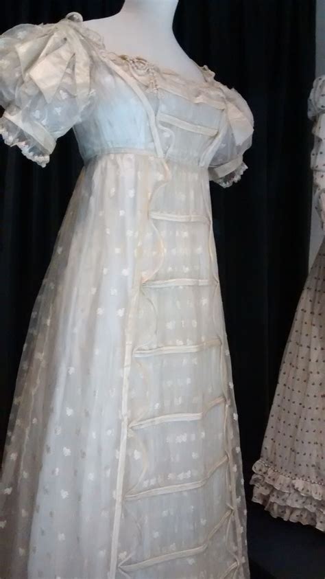 Fashion Museum Bath 1817 Frock Lace And Gauze Frock Made Of