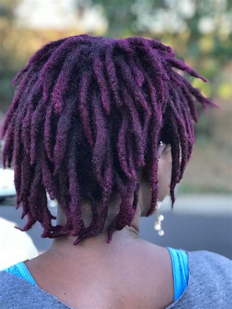 Purple Locs Short Locs Hairstyles Dreadlock Hairstyles Locs Hairstyles