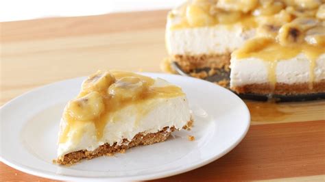 No Bake Banana Rum Cheesecake Recipe Baked Banana Rum Cheesecake