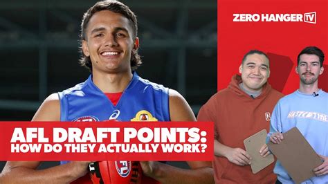 AFL Draft Points How Do They Actually Work Zero Hanger TV YouTube