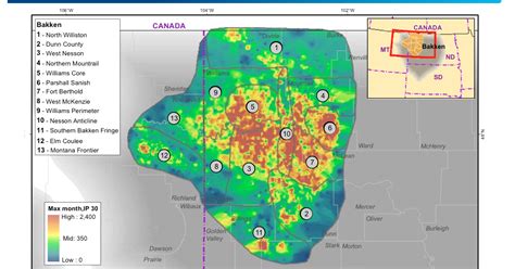 The Million Dollar Way The Bakken Oil Blog Heat Map For The