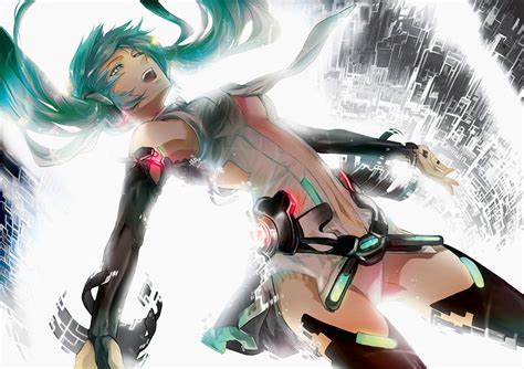 Sexy Hot Anime Girl Hatsune Miku Vocaloid Poster