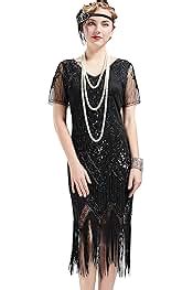 Ritzy Green Sequinned Women S S Gatsby Dress Costume Atelier Yuwa