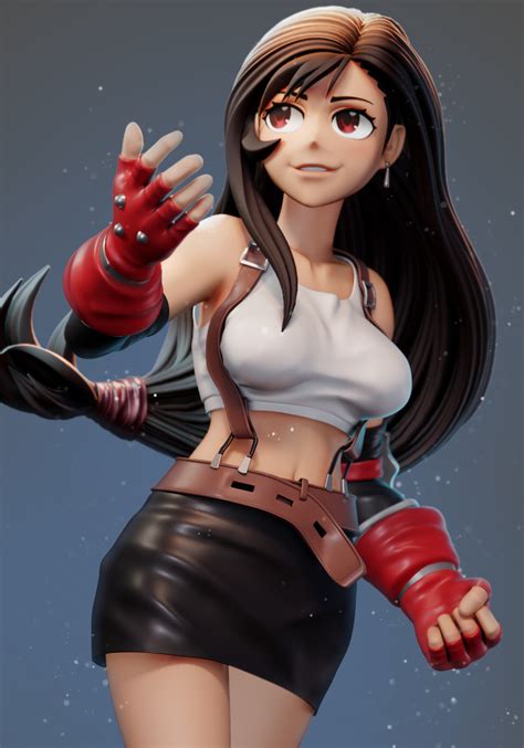 Tifa Lockhart fan art - Finished Projects - Blender Artists Community