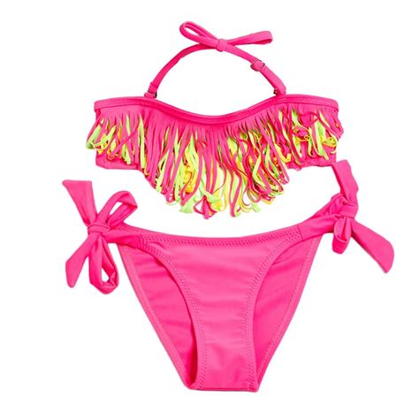 Jahre M Dchen Bikini Set Zwei St Ck Bademode Kinder M Dchen Bikini