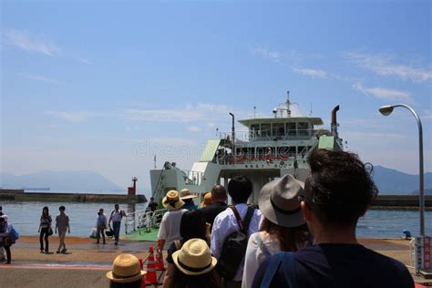 Ferry To Okunoshima from Tadano Umi Editorial Image - Image of japanese, boat: 99699850