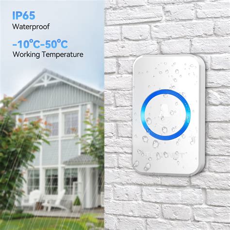 TECKNET Wireless Doorbell, Waterproof Door Chime Kit with 2 Plug-In ...