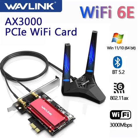 Wavlink Ax Pcie Wifi Adapter Wi Fi E Tri Band Bluetooth