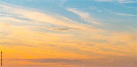 sunset sky with cloudy for background. Stock Photo | Adobe Stock