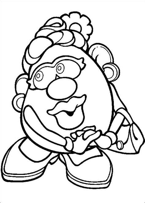 Kids N Coloring Page Mr Potato Head Mr Potato Head