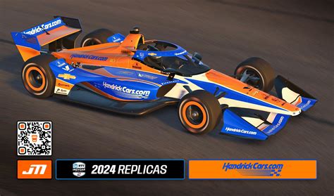 2024 Kyle Larson HendrickCars IndyCar By Jeff McKeand Trading Paints