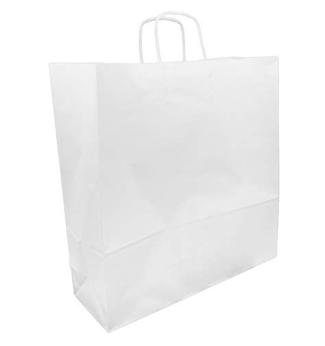 Buste Shopper in Carta Bianca 100g m² 44 15x46cm 25 Pezzi