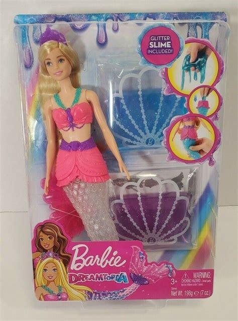 New Barbie Dreamtopia Slime Mermaid Doll With Glitter Slime