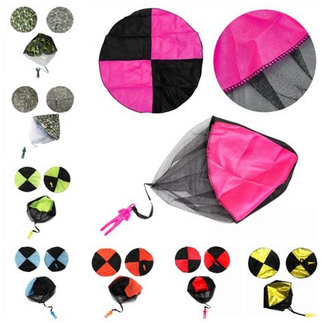 Colorful Parachute Toy Hand Throwing Soldier Outdoor Sports Children