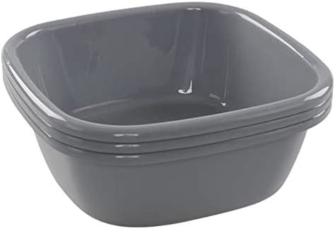 CURVER Bassine Carrée 10L Grande Cuvette pour Ménage Cuisine Bains