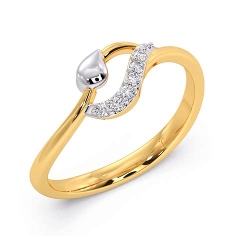 Leaf Poetry Diamond Ring Candere By Kalyan Jewellers