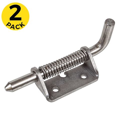 Large Spring Loaded Bolt Latches Tumbled Stainless Steel