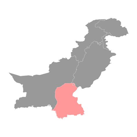 Sindh province map, province of Pakistan. Vector illustration. 25452480 ...