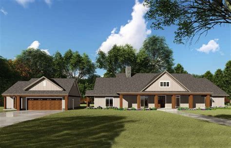 House Plan 8318 00136 Farmhouse Plan 2 191 Square Feet 3 Bedrooms