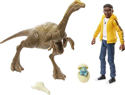 Mattel Jurassic World Toys Camp Cretaceous Darius and Gallimimus Human ...