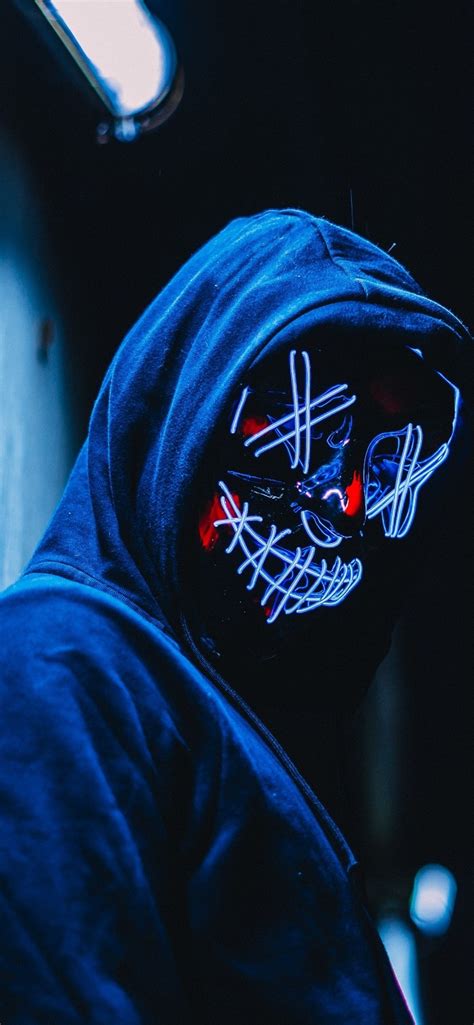 1242x2688 Hoodie Mask Guy Iphone Xs Max Hd 4k Wallpapers Images