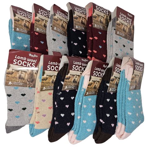 Women Wool Socks, Lamb Wool Warm Winter Lamb Hiking Boot Crew Socks, 12-Pack - Walmart.com