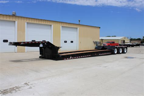 Black Triple Axle Lowboy Trailer Jet Co Trailers