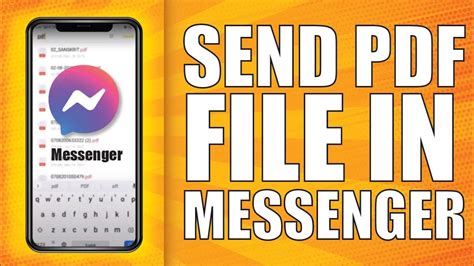 How To Send Pdf File In Messenger App Simple Youtube