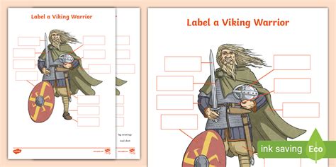 Label A Viking Activity Sheet Hecho Por Educadores