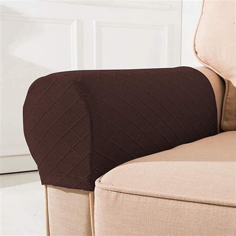 Nekosuki Arm Rest Covers Set Of Stretch Diamond Pattern Armchair