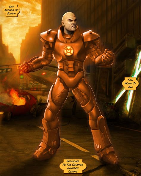 Orange Lantern Lex Luthor by LeX-207 on DeviantArt