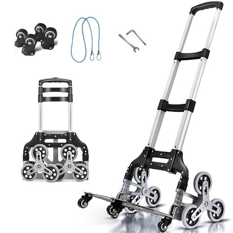 Stair Climber Cart Hand Truck With Wheels Shopping Folding Grocery