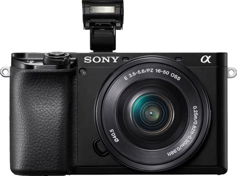 Best Buy: Sony Alpha 6100 Mirrorless 4K Video Camera with E PZ 16-50mm ...