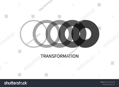 Transform Transformation Icon Abstract Geometric Transformation Stock ... 