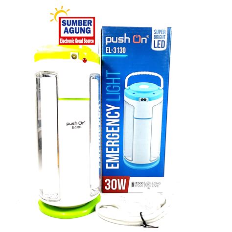 Pushon EL3130 Emergency Light Meja 3130 30W Dua Sisi 3500mAh Tahan