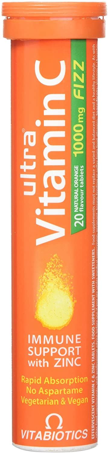 Vitabiotics Ultra Vitamin C With Zinc Effervescent Tablets