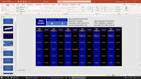 Download Jeopardy PowerPoint Template with Score Counter